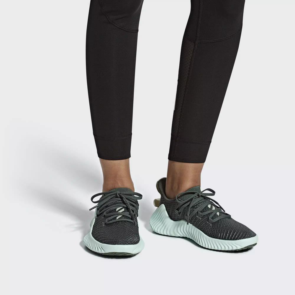 Adidas Alphabounce Deportivos Verdes Para Mujer (MX-38370)